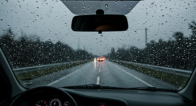 rainy driving